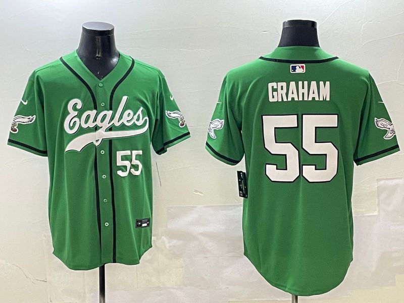 Men Philadelphia Eagles #55 Graham Green three generations Jointly Name 2025 Nike Limited NFL Jersey style 7->philadelphia eagles->NFL Jersey